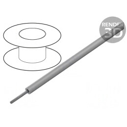 Cablu HookUp Wire litat Cu 24AWG PVC gri închis 600V 30,5m | Electronic-mag.ro | Componente Electronice