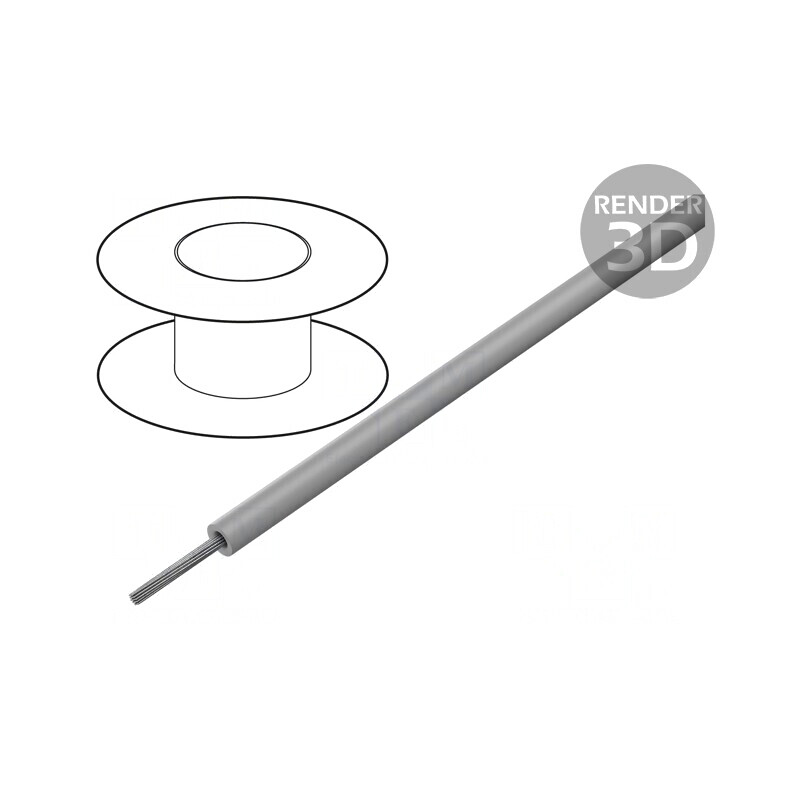 Cablu HookUp Wire litat Cu 24AWG PVC gri închis 600V 30,5m | Electronic-mag.ro | Componente Electronice Cablu HookUp Wire litat Cu 24AWG PVC gri închis 600V 30,5m | Electronic-mag.ro | Componente Electronice