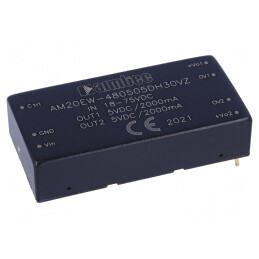 Convertor DC/DC 20W 18-75V la 5V Dual Output | Electronic-mag.ro | Componente Electronice