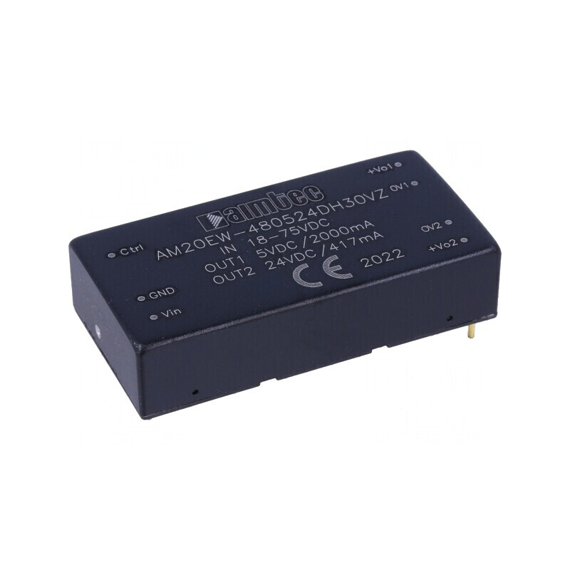 Convertor DC/DC 20W 18-75V la 5V/24V | Electronic-mag.ro | Componente Electronice
