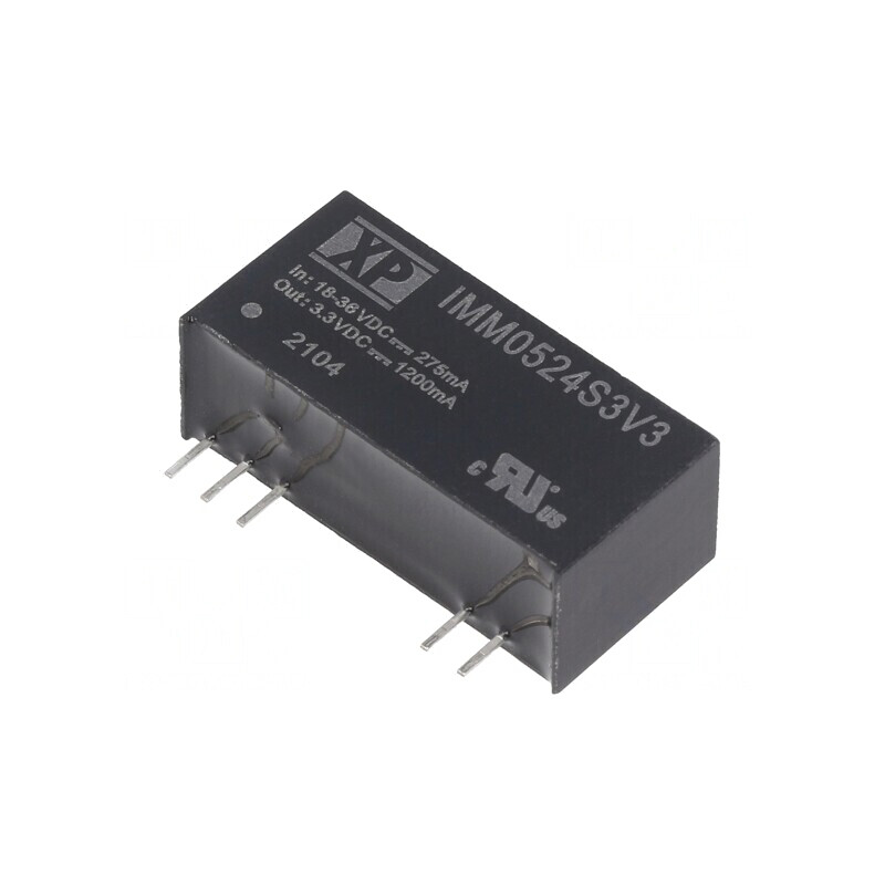 Convertor DC/DC 5W 18-36V la 3,3V 1200mA SIP9 | Electronic-mag.ro | Componente Electronice