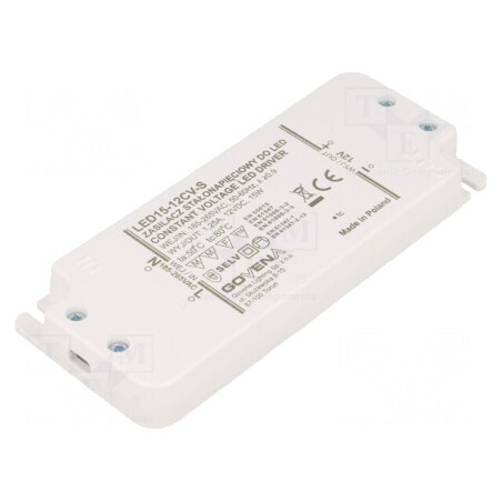 Alimentator LED 15W 12V 1.25A IP20 | Electronic-mag.ro | Componente Electronice