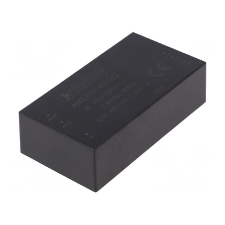 Convertor AC/DC 60W 48VDC AME60-48SVZ | Electronic-mag.ro | Componente Electronice