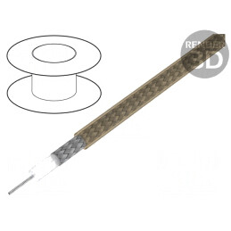 Cablu Coaxial RG180B/U 3.7mm Maron sau Alb | Electronic-mag.ro | Componente Electronice