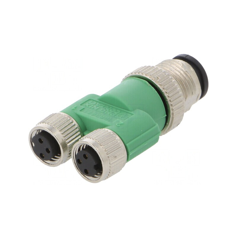 Splitter M12 tată M8 mamă dublu pentru DeviceNet/CANopen | Electronic-mag.ro | Componente Electronice