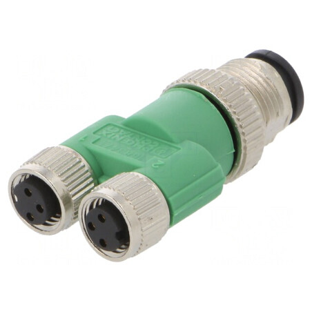 Splitter M12 tată M8 mamă dublu pentru DeviceNet/CANopen | Electronic-mag.ro | Componente Electronice
