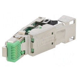 Mufă RJ45 8P8C Aurit Cablu Drept | Electronic-mag.ro | Componente Electronice