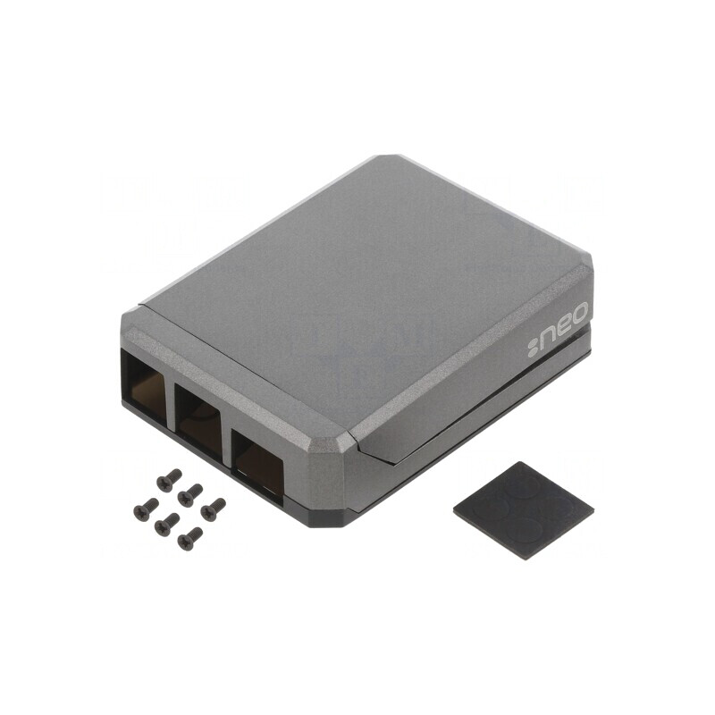 Carcasă Aluminiu Gri pentru Raspberry Pi 4 B | Electronic-mag.ro | Componente Electronice Carcasă Aluminiu Gri pentru Raspberry Pi 4 B | Electronic-mag.ro | Componente Electronice