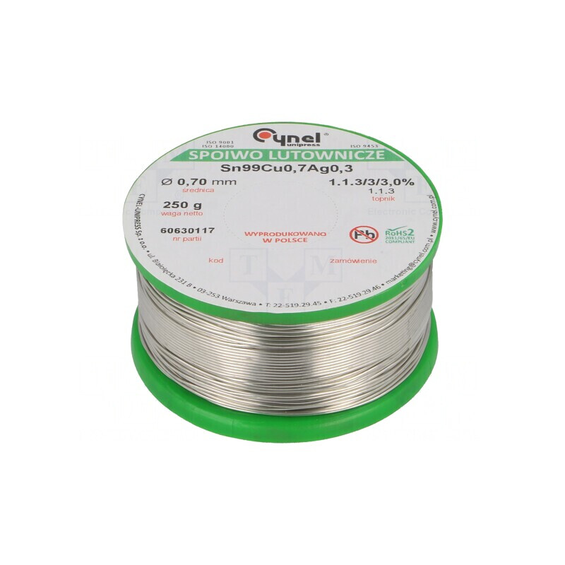 Sârmă de Lipit Fără Plumb 250g Bobină | Electronic-mag.ro | Componente Electronice Sârmă de Lipit Fără Plumb 250g Bobină | Electronic-mag.ro | Componente Electronice