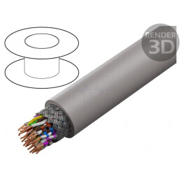 Cablu UNITRONIC® LiHCH (TP) 16x2x0,5mm2 LSZH 60V Gri-Bej | Electronic-mag.ro | Componente Electronice