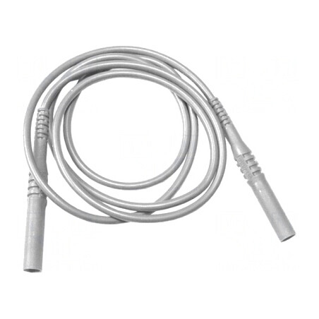 Cablu de măsurare 20A cu mufă banană 4 mm albă | Electronic-mag.ro | Componente Electronice