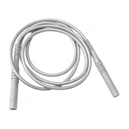 Cablu de măsurare 20A cu mufă banană 4 mm albă | Electronic-mag.ro | Componente Electronice