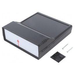 Carcasă Desktop Neagră ABS 154x173x54mm | Electronic-mag.ro | Componente Electronice