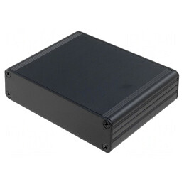 Carcasă aluminiu neagră AKG 105x80x26 mm | Electronic-mag.ro | Componente Electronice