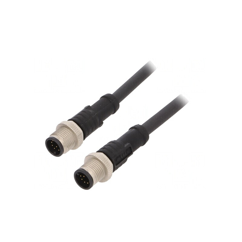 Cablu pentru senzori/automatizări M12-M12 1m | Electronic-mag.ro | Componente Electronice