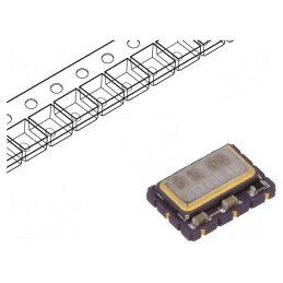 Generator: TCVCXO | 20MHz | SMD | 3,3V | ±0,5ppm | -40÷85°C | 7x5x2mm | LFTVXO009917BULK