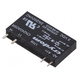 Releu semiconductor 3-12VDC 2A 24-280VAC THT SIP CN240A05R | Electronic-mag.ro | Componente Electronice