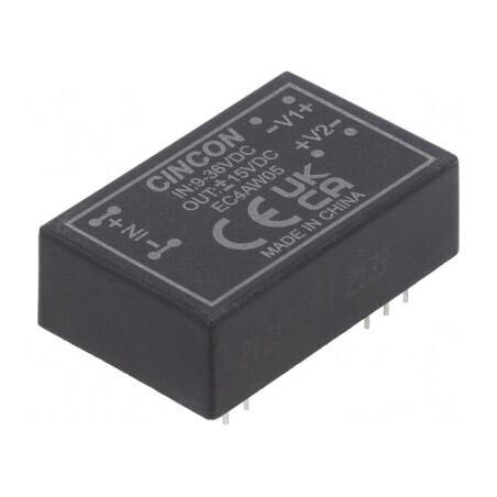 Convertor DC/DC 9-36V la 15V/-15V 6W | Electronic-mag.ro | Componente Electronice