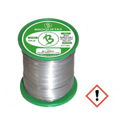 Sârmă de lipit | Sn99,3Cu0,7 | 0,7mm | 0,25kg | fără plumb | bobină | ECO1 B2.1 0,7MM 250G