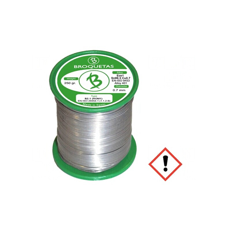 Sârmă de Lipit fără Plumb 0,7mm 0,25kg | Electronic-mag.ro | Componente Electronice