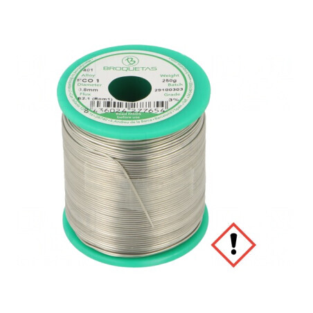 Sârmă de lipit fără plumb 0,8mm 0,25kg ECO 1 | Electronic-mag.ro | Componente Electronice