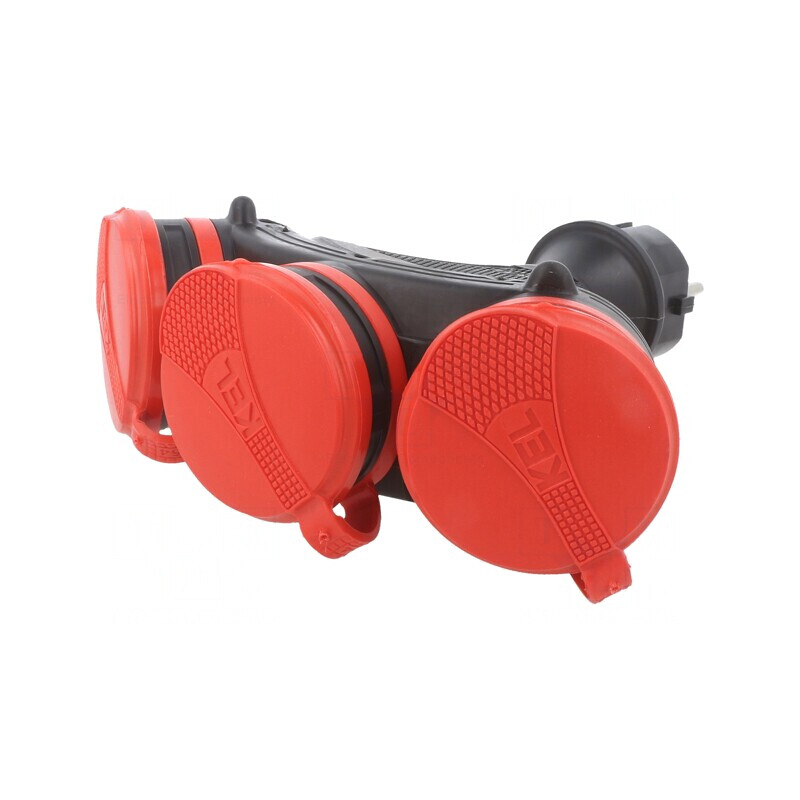 Conector Alimentare AC Mamă 2P+PE 16A 250V Pe Cablu | Electronic-mag.ro | Componente Electronice