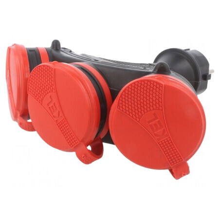 Conector Alimentare AC Mamă 2P+PE 16A 250V Pe Cablu | Electronic-mag.ro | Componente Electronice