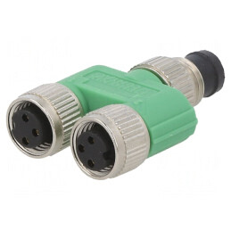 Splitter M8 IP67 1xTată la 2xMamă | Electronic-mag.ro | Componente Electronice
