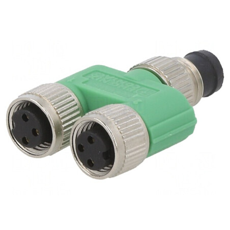 Splitter M8 IP67 1xTată la 2xMamă | Electronic-mag.ro | Componente Electronice