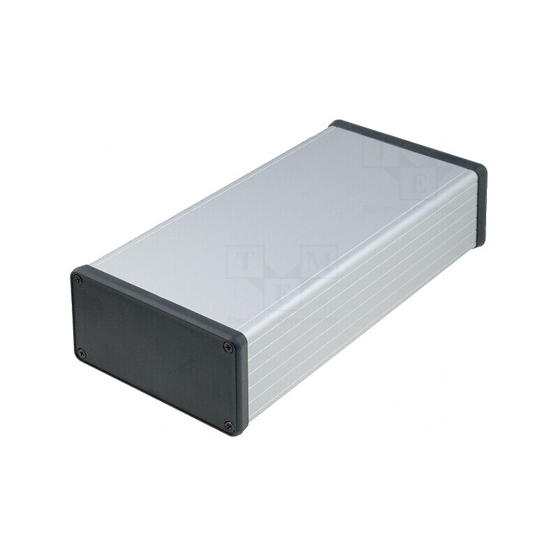 Carcasă Aluminiu Gri 103x220x53mm | Electronic-mag.ro | Componente Electronice