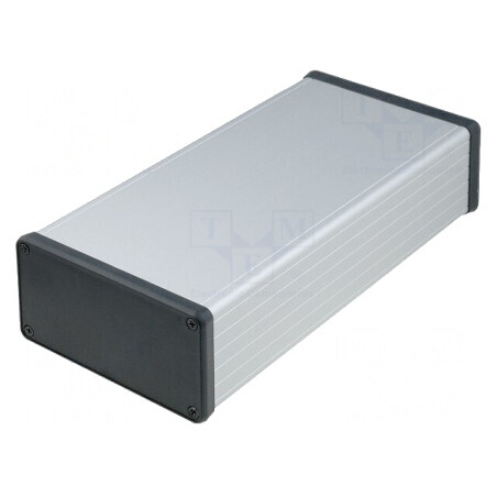 Carcasă Aluminiu Gri 103x220x53mm | Electronic-mag.ro | Componente Electronice