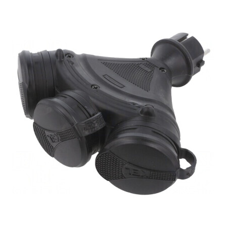 Conector Alimentare AC Mamă 2P PE 250V 16A Pe Cablu | Electronic-mag.ro | Componente Electronice