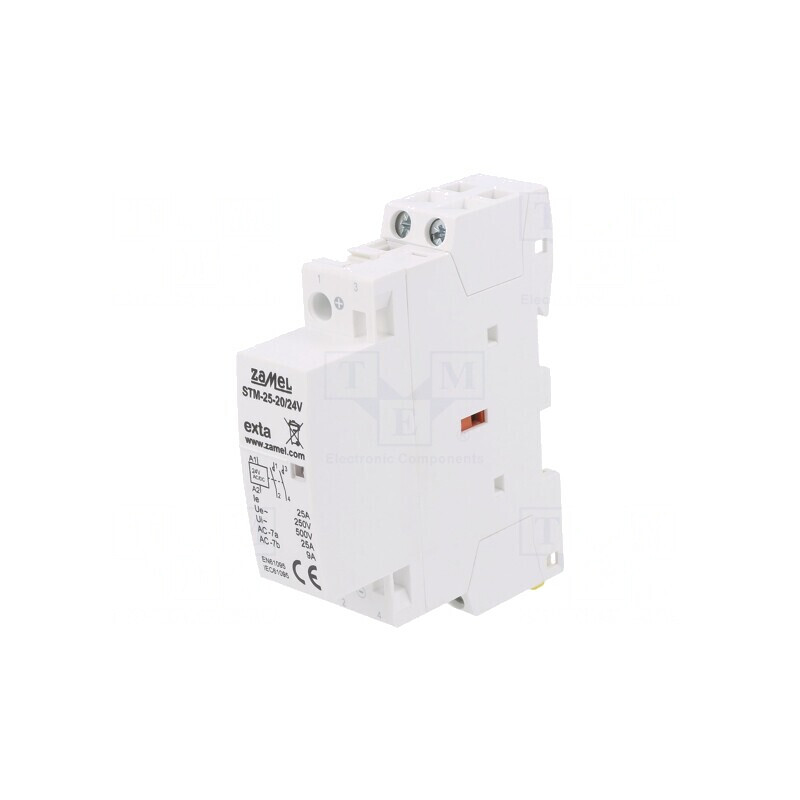 Contactor 2-polar 25A 24VDC NOx2 STM-25-20 | Electronic-mag.ro | Componente Electronice