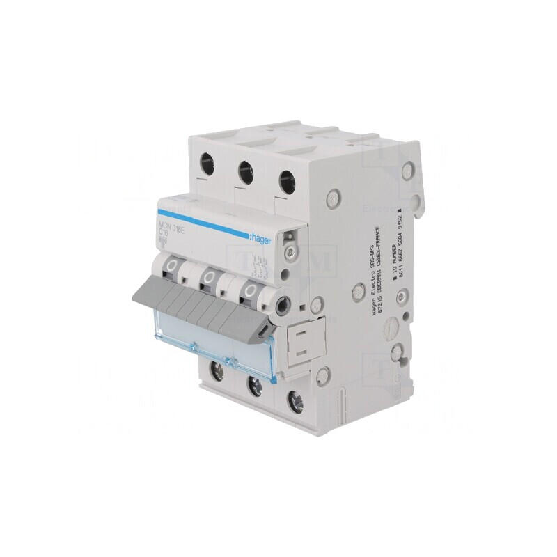 Întrerupător Supracurent 16A 3P 6kA 230/400V | Electronic-mag.ro | Componente Electronice