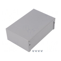 Carcasă Universală din Oțel Natural 1412PP 102x152x51mm | Electronic-mag.ro | Componente Electronice