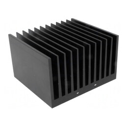 Radiator Extrudat cu Aripioare Negru 100mm x 112mm | Electronic-mag.ro | Componente Electronice