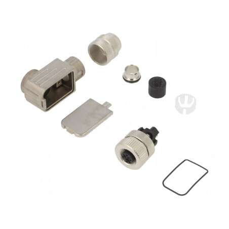 Conector M12 Mufă Mamă 5 Pin Ecranat Aurit IP67 60V | Electronic-mag.ro | Componente Electronice
