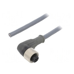 Cablu de conectare M12 unghi 5m 250VAC 2,2A | Electronic-mag.ro | Componente Electronice
