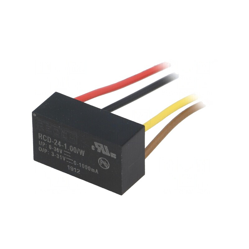 Convertor DC/DC 6-36V la 3-31V 1000mA cu Cabluri | Electronic-mag.ro | Componente Electronice