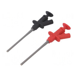 Clips de măsurare cu pensetă 165mm banană 4mm UTC07 | Electronic-mag.ro | Componente Electronice