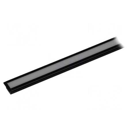 Profil Aluminiu Negru pentru Module LED 2m Încastrat | Electronic-mag.ro | Componente Electronice
