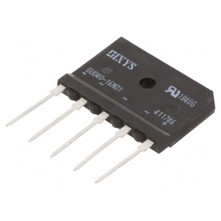 Punte Redresoare Trifazată 1,6kV 40A 370A THT GUO40-16NO1 | Electronic-mag.ro | Componente Electronice
