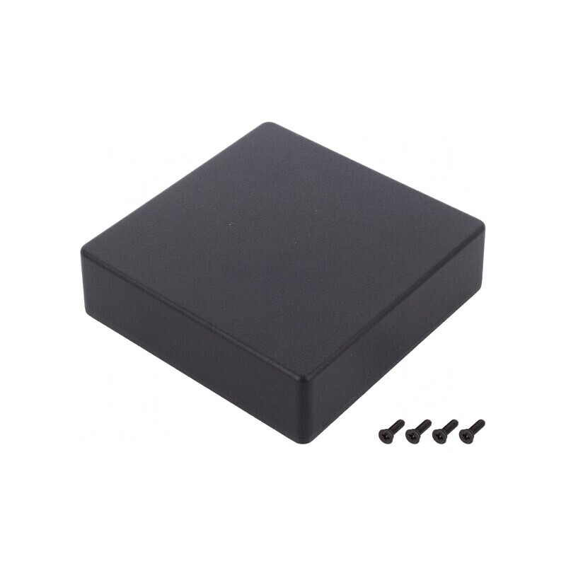 Carcasă universală aluminiu 120x120x34mm negru | Electronic-mag.ro | Componente Electronice