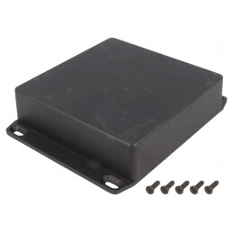 Carcasă Universală 120x120x34mm cu Lame de Fixare | Electronic-mag.ro | Componente Electronice