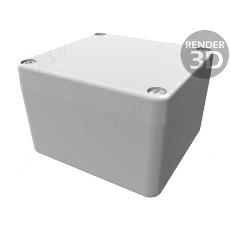 Carcasă Universală Aluminiu Gri 75x80x52mm | Electronic-mag.ro | Componente Electronice