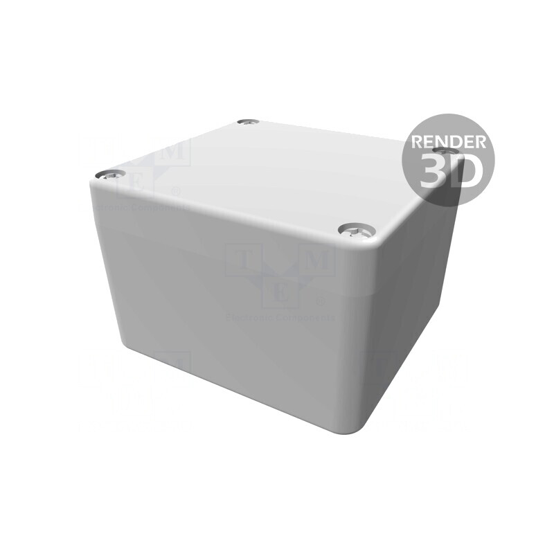 Carcasă Universală Aluminiu IP68 75x80x52mm Negru | Electronic-mag.ro | Componente Electronice