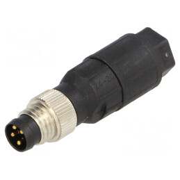 Conector M8 4 PIN Drept pe Cablu Filet Exterior 4A