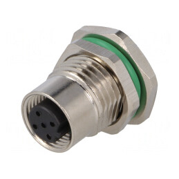 Soclu M12 5 PIN mamă Profibus IP67 60V 4A | Electronic-mag.ro | Componente Electronice