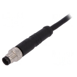 Conector M5 mufa tată 4 pini drept IP67 1m | Electronic-mag.ro | Componente Electronice