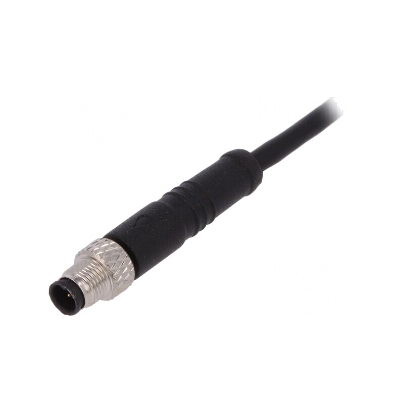 Conector M5 mufa tată 4 pini drept IP67 1m | Electronic-mag.ro | Componente Electronice